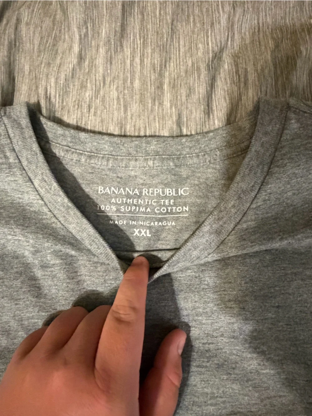Banana Republic Gray Authentic Tee